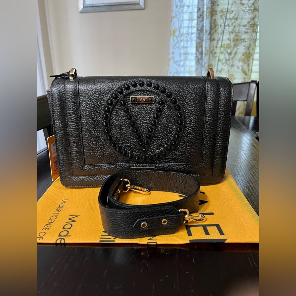 ❌SOLD❌NWT Valentino By Mario Valentino Alice Rock Leather Shoulder Bag - Picture 1 of 13